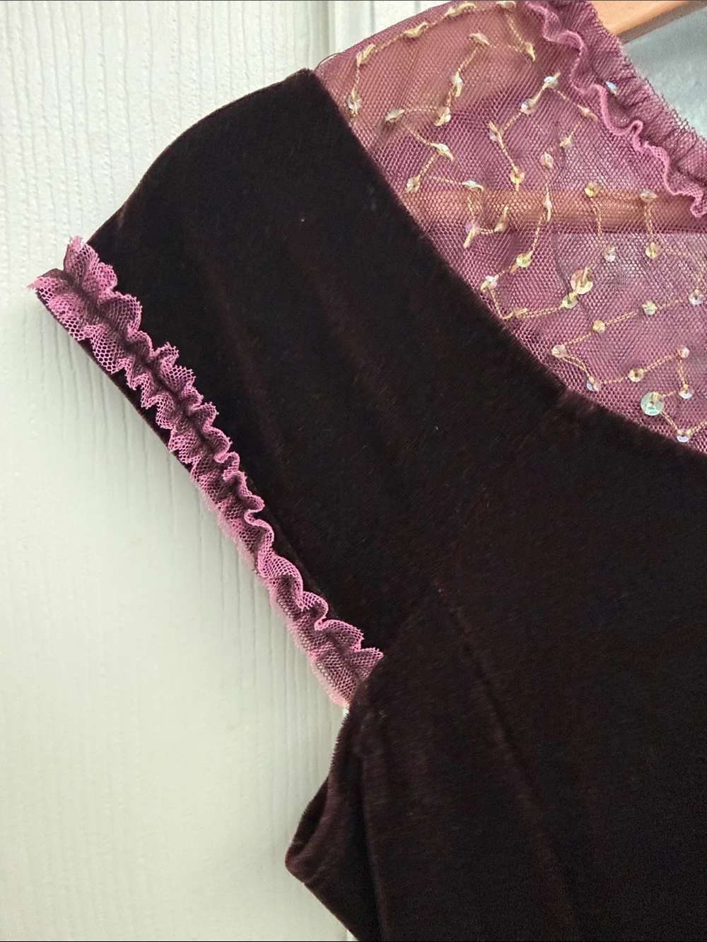 Biscotti Collezioni burgundy Velvet Dress size 16